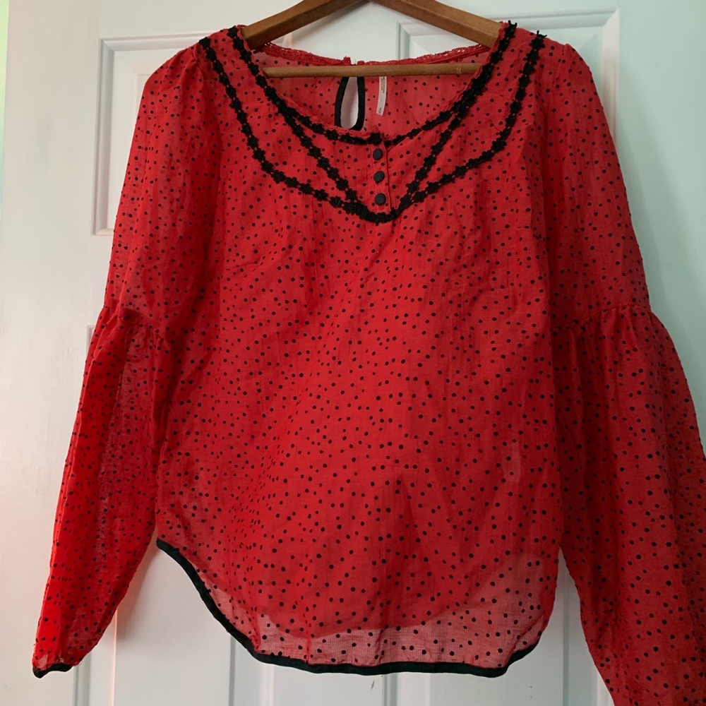 Free People peasant flowy top